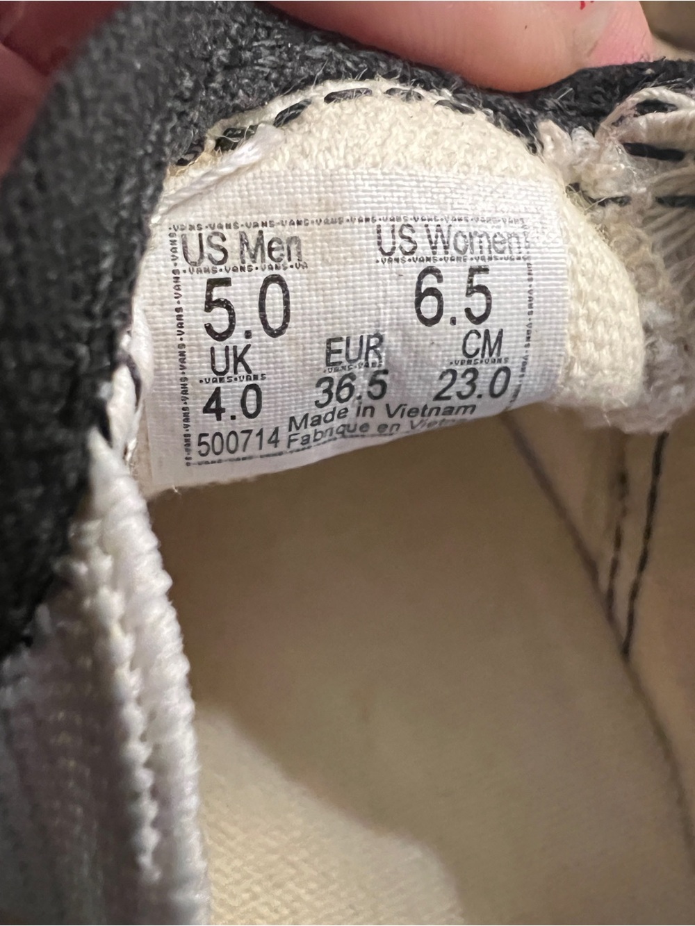 VANS Classic Checkerboard Stacked Platform Slip On Sneakers Black White Size 6.5 - Picture 8 of 8
